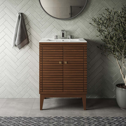 Modway EEI-5088 Ledger 24" Wood Bathroom Vanity Cabinet (Sink Basin Not Included) Modway