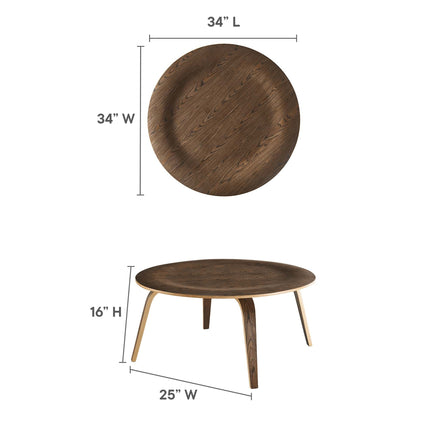 Modway EEI-509 Fathom Wood Coffee Table Modway