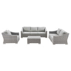 Light Gray Gray / Wicker Rattan