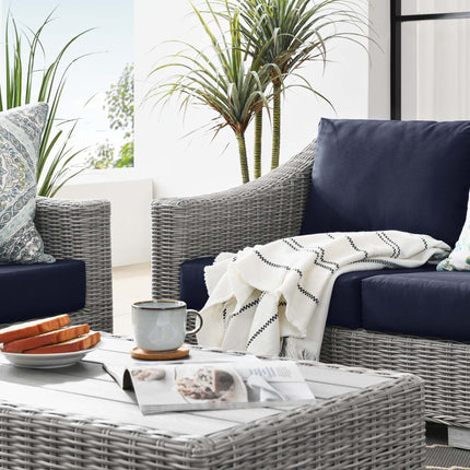 Modway EEI-5091 Conway 4-Piece Outdoor Patio Wicker Rattan Furniture Set Modway
