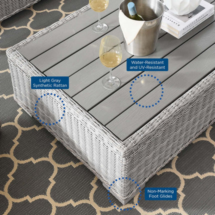 Modway EEI-5092 Conway 5-Piece Outdoor Patio Wicker Rattan Furniture Set Modway