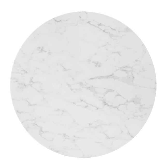 Modway EEI-5122 Zinque 36" Artificial Marble Dining Table Modway