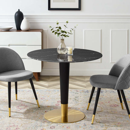 Modway EEI-5132 Zinque 36" Artificial Marble Dining Table Modway