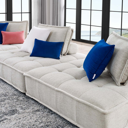 Modway EEI-5206 Saunter 3-Piece Tufted Fabric Fabric Sofa Modway