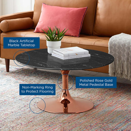Modway EEI-5281 Lippa 36" Faux Marble Coffee Table Modway