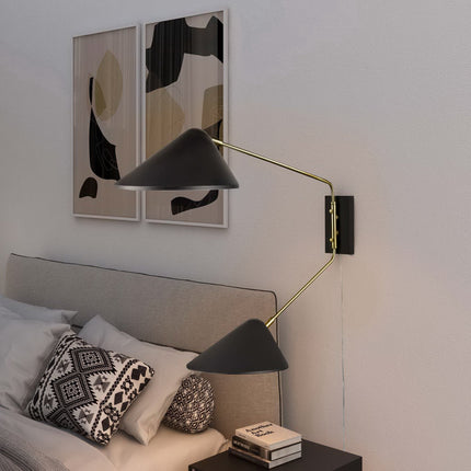 Modway EEI-5294 Journey 2-Light Swing Arm Wall Sconce Modway