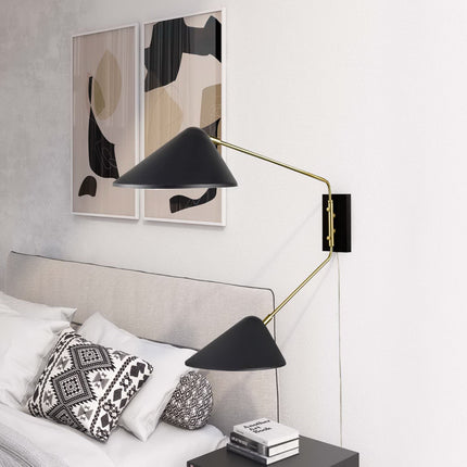 Modway EEI-5294 Journey 2-Light Swing Arm Wall Sconce Modway