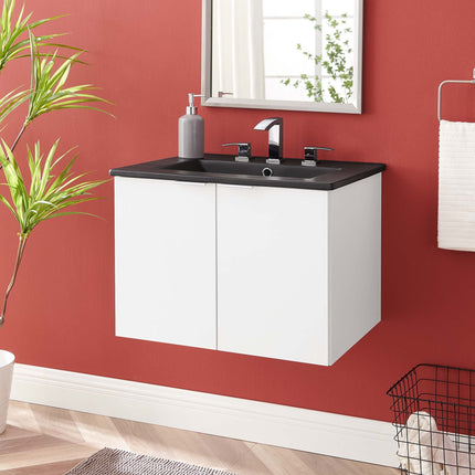 Modway EEI-5370 Maybelle 24" Wall-Mount Bathroom Vanity Modway