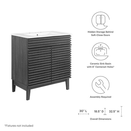 Modway EEI-5422 Render 30" Bathroom Vanity Cabinet Modway