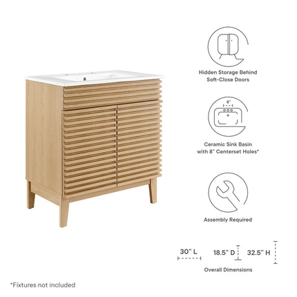 Modway EEI-5422 Render 30" Bathroom Vanity Cabinet Modway