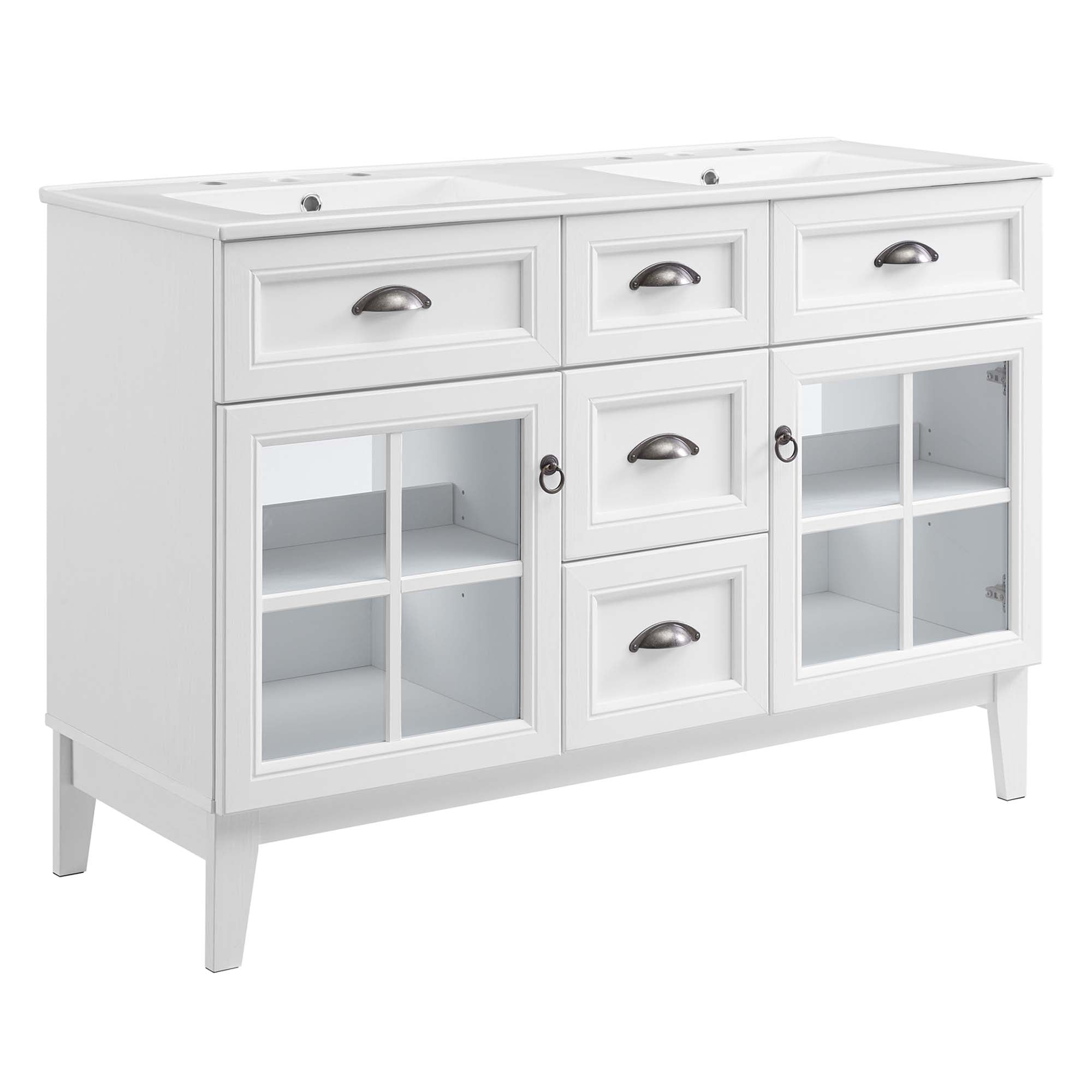 Modway EEI-5428 Isle 48" Double Bathroom Vanity Cabinet