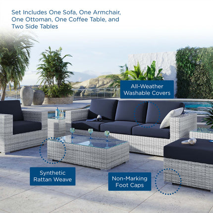 Modway EEI-5449 Convene 6-Piece Outdoor Patio Set Modway