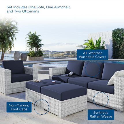 Modway EEI-5451 Convene 4-Piece Outdoor Patio Set Modway