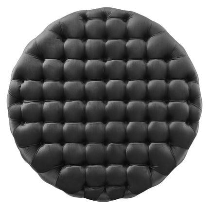Modway EEI-5469 Amour Tufted Button Large Round Performance Velvet Ottoman Modway