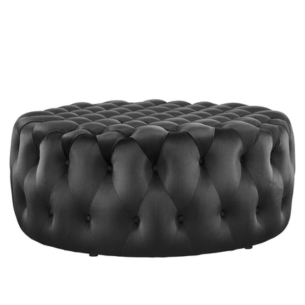 Modway EEI-5469 Amour Tufted Button Large Round Performance Velvet Ottoman Modway