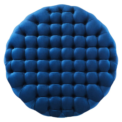 Modway EEI-5469 Amour Tufted Button Large Round Performance Velvet Ottoman Modway