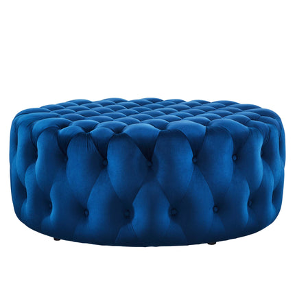 Modway EEI-5469 Amour Tufted Button Large Round Performance Velvet Ottoman Modway