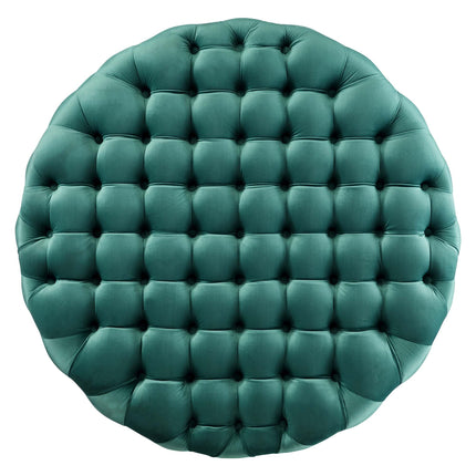 Modway EEI-5469 Amour Tufted Button Large Round Performance Velvet Ottoman Modway