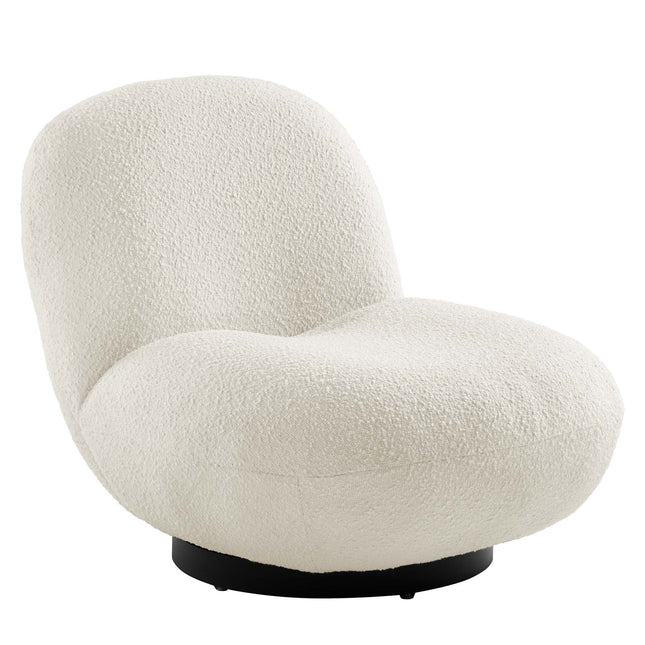 Modway EEI-5486 Kindred Boucle Upholstered Upholstered Fabric Swivel Chair Modway