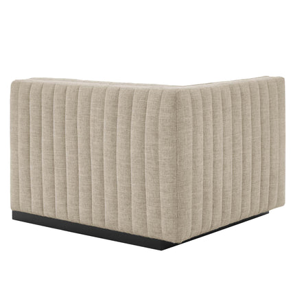 Modway EEI-5491 Conjure Channel Tufted Upholstered Fabric Left-Arm Chair Modway