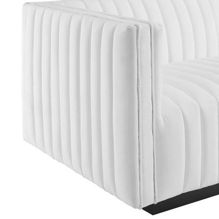 Modway EEI-5491 Conjure Channel Tufted Upholstered Fabric Left-Arm Chair Modway