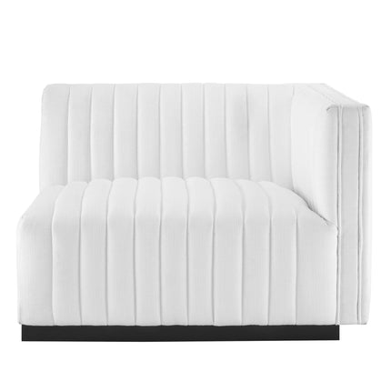 Modway EEI-5493 Conjure Channel Tufted Upholstered Fabric Right-Arm Chair Modway