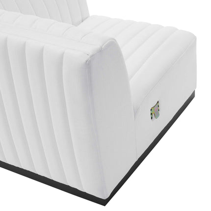 Modway EEI-5493 Conjure Channel Tufted Upholstered Fabric Right-Arm Chair Modway