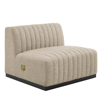 Modway EEI-5495 Conjure Channel Tufted Upholstered Fabric Armless Chair Modway
