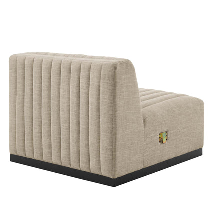 Modway EEI-5495 Conjure Channel Tufted Upholstered Fabric Armless Chair Modway