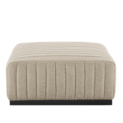 Modway EEI-5501 Conjure Channel Tufted Upholstered Fabric Ottoman Modway