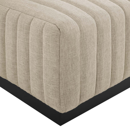 Modway EEI-5501 Conjure Channel Tufted Upholstered Fabric Ottoman Modway
