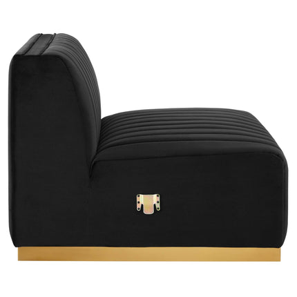 Modway EEI-5504 Conjure Channel Tufted Performance Velvet Armless Chair Modway