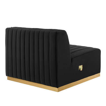 Modway EEI-5504 Conjure Channel Tufted Performance Velvet Armless Chair Modway