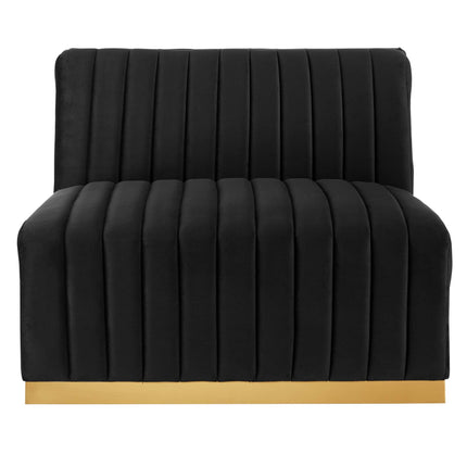 Modway EEI-5504 Conjure Channel Tufted Performance Velvet Armless Chair Modway