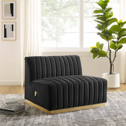 Modway EEI-5504 Conjure Channel Tufted Performance Velvet Armless Chair Modway