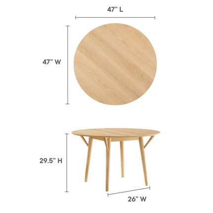 Modway EEI-5511 Gallant 47" Round Dining Table Modway