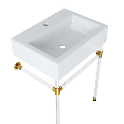 Modway EEI-5535 Redeem 24" Acrylic Wall-Mount Bathroom Vanity Modway