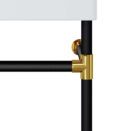Modway EEI-5537 Redeem 24" Wall-Mount Black Stainless Steel Bathroom Vanity Modway