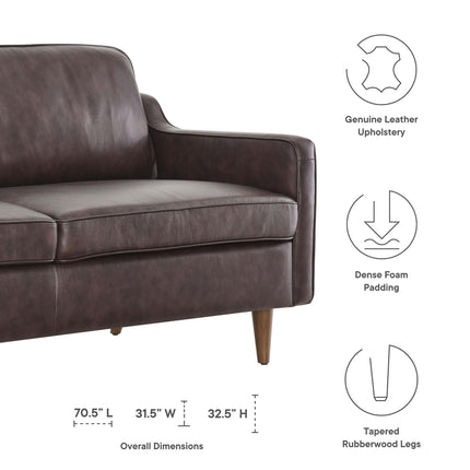 Modway EEI-5553 Impart Genuine Leather Sofa Modway