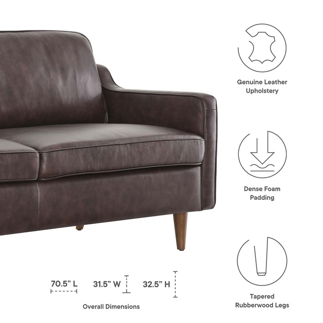 Modway EEI-5553 Impart Genuine Leather Sofa Modway
