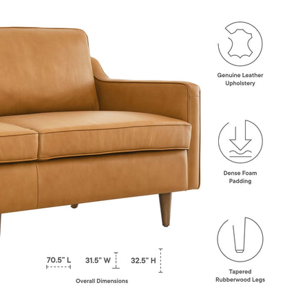 Modway EEI-5553 Impart Genuine Leather Sofa Modway