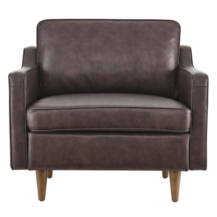 Modway EEI-5555 Impart Genuine Leather Armchair Modway