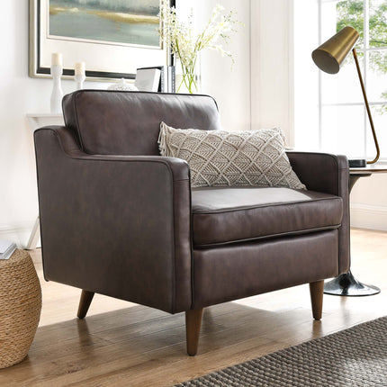Modway EEI-5555 Impart Genuine Leather Armchair Modway