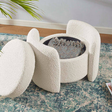 Modway EEI-5561 Nebula Boucle Upholstered Ottoman Modway