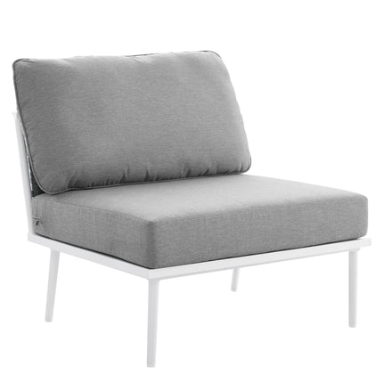 Modway EEI-5568 Stance Outdoor Patio Aluminum Armless Chair - Plaza Home Decor