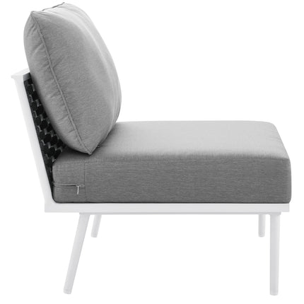 Modway EEI-5568 Stance Outdoor Patio Aluminum Armless Chair - Plaza Home Decor
