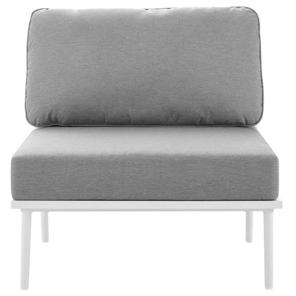 Modway EEI-5568 Stance Outdoor Patio Aluminum Armless Chair - Plaza Home Decor