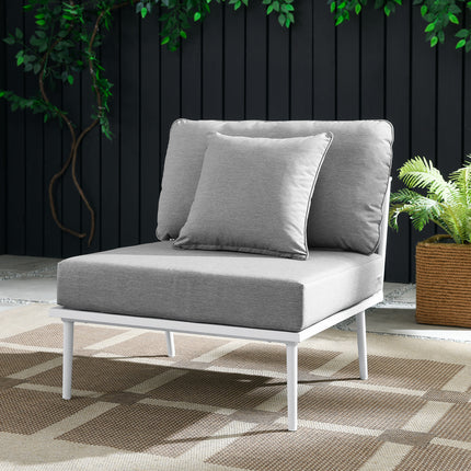 Modway EEI-5568 Stance Outdoor Patio Aluminum Armless Chair - Plaza Home Decor
