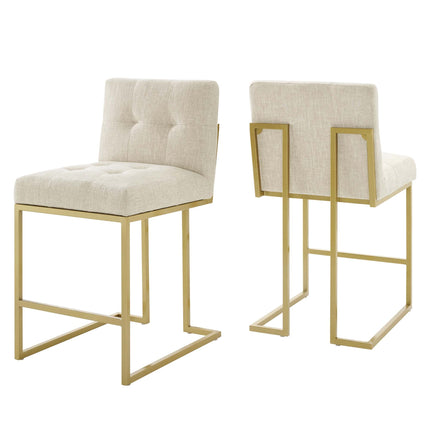 Modway EEI-5571 Privy Upholstered Fabric Counter Stool Set of 2 Modway