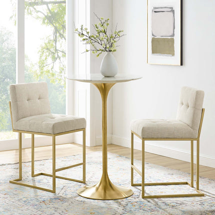 Modway EEI-5571 Privy Upholstered Fabric Counter Stool Set of 2 Modway